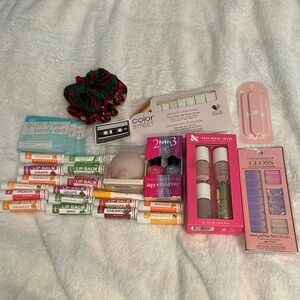 Assorted Lip Balms and Nail Care Set